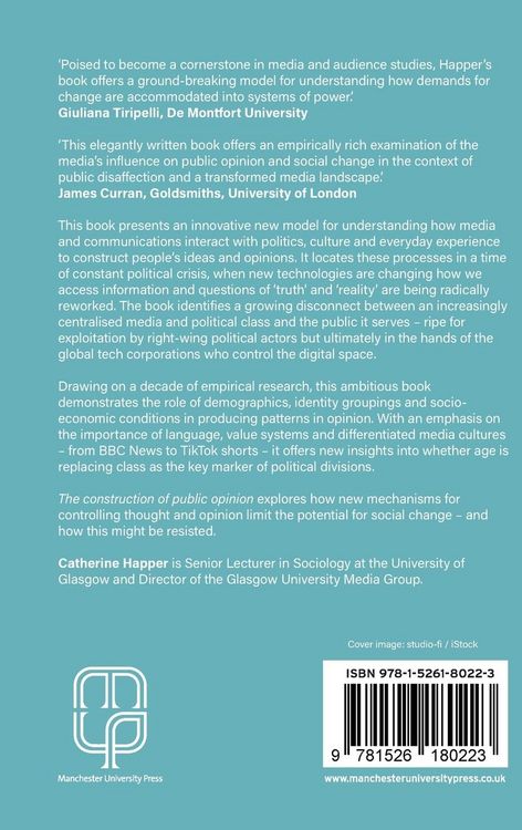 Produktbild: The construction of public opinion in a digital age