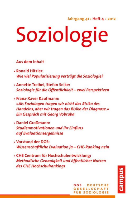 Produktbild: Soziologie 4.2012