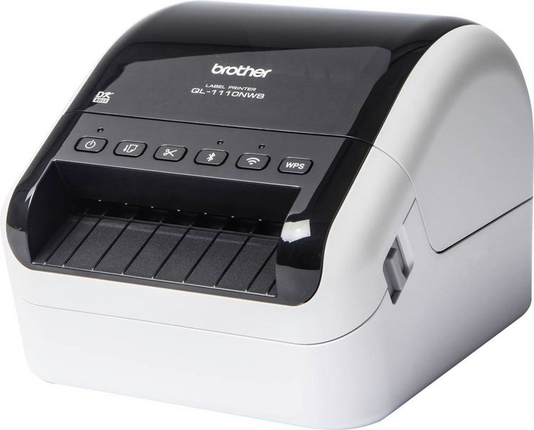 Produktbild: Brother QL-1110NWBc Etikettendrucker Thermodirekt 300 x 300 dpi Etikettenbreite (max.): 103.6 mm LAN, USB