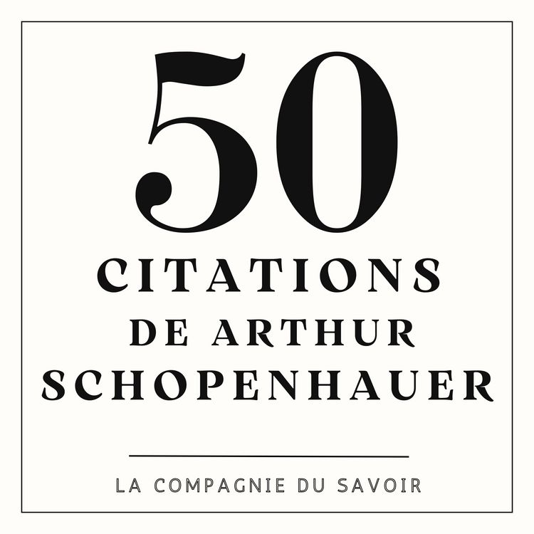 Produktbild: 50 citations de Schopenhauer