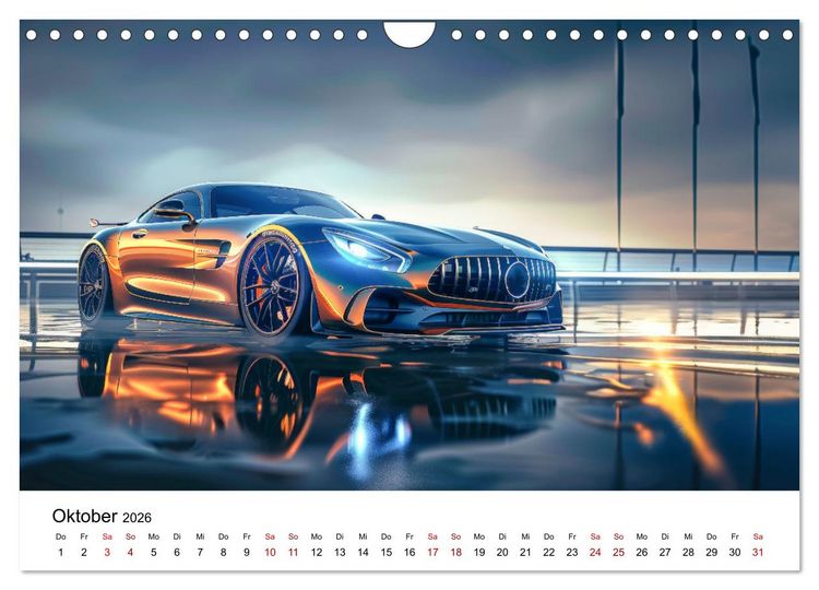 Produktbild: Schnelle Sportwagen (Wandkalender 2026 DIN A4 quer), CALVENDO Monatskalender
