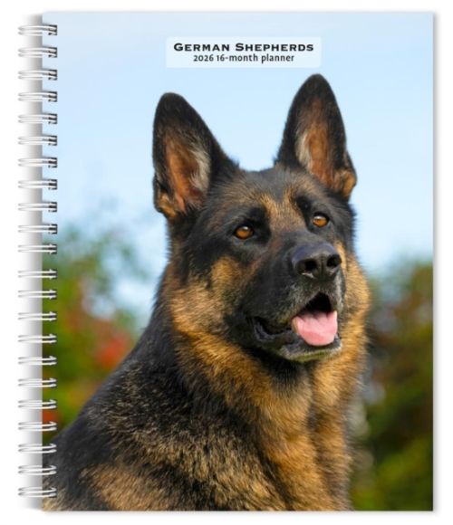 Produktbild: German Shepherds 2026 6 X 7.75 Inch Spiral-Bound Wire-O Weekly Engagement Planner Calendar New Full-Color Image Every Week