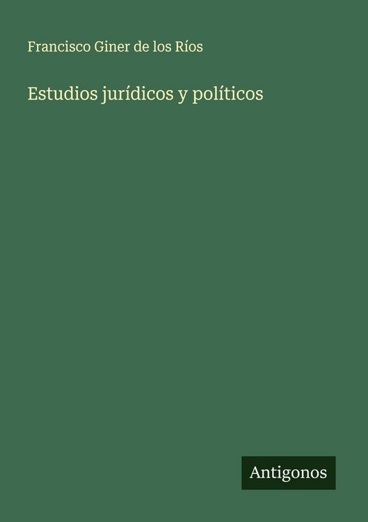 Produktbild: Estudios jur&iacute;dicos y pol&iacute;ticos