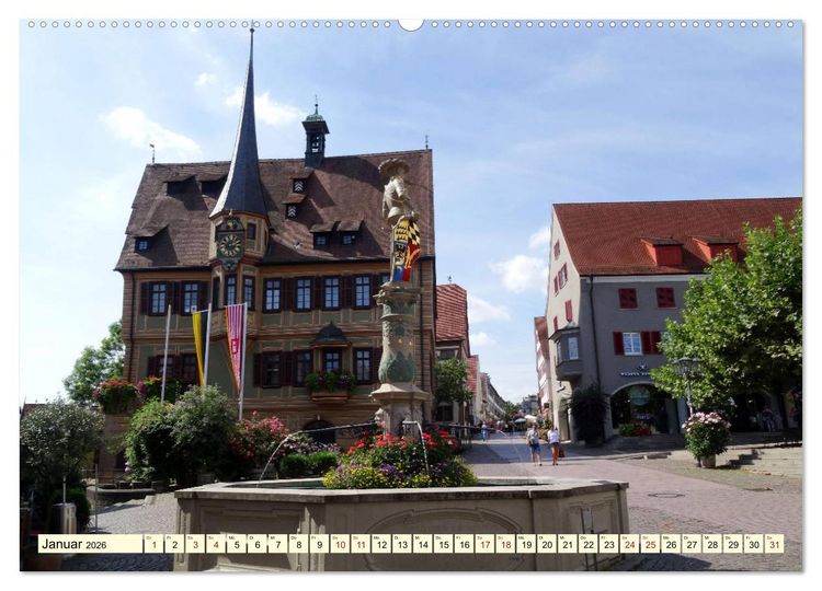 Produktbild: Unterwegs in Bietigheim-Bissingen (hochwertiger Premium Wandkalender 2026 DIN A2 quer), Kunstdruck in Hochglanz