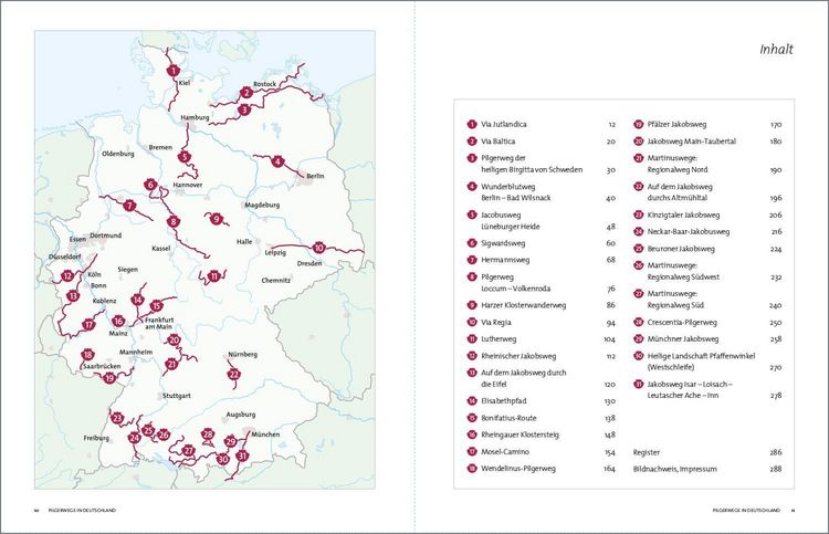 Produktbild: KUNTH Bildband Die sch&ouml;nsten Pilgerwege in Deutschland