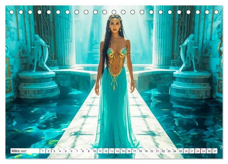 Produktbild: Atlantis &ndash; Glanz und Fall einer verlorenen Welt (Tischkalender 2027 DIN A5 quer), CALVENDO Monatskalender