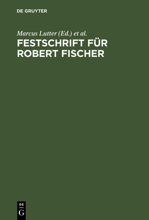 Produktbild: Festschrift f&uuml;r Robert Fischer