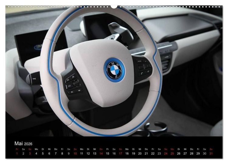 Produktbild: BMW i3 (hochwertiger Premium Wandkalender 2026 DIN A2 quer), Kunstdruck in Hochglanz