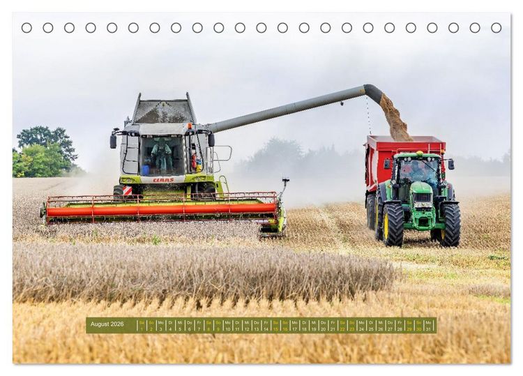 Produktbild: Giganten der Ernte (Tischkalender 2026 DIN A5 quer), CALVENDO Monatskalender