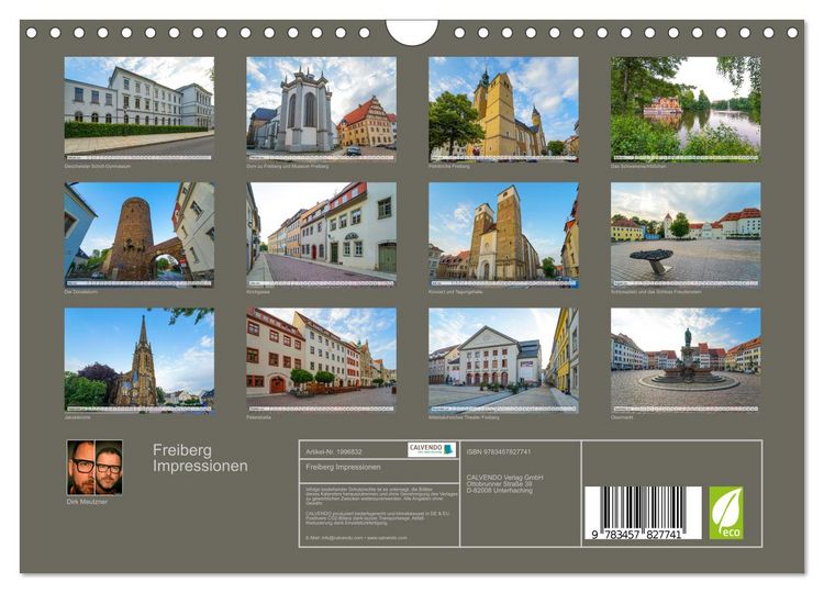 Produktbild: Freiberg Impressionen (Wandkalender 2026 DIN A4 quer), CALVENDO Monatskalender