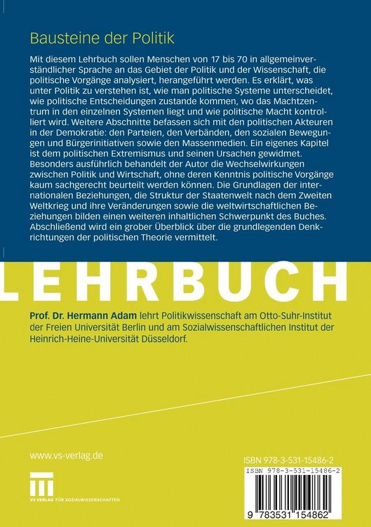 Produktbild: Bausteine der Politik