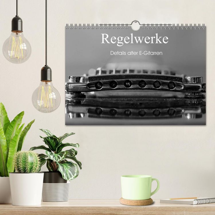 Produktbild: Regelwerke - Details alter E-Gitarren (Wandkalender 2026 DIN A4 quer), CALVENDO Monatskalender