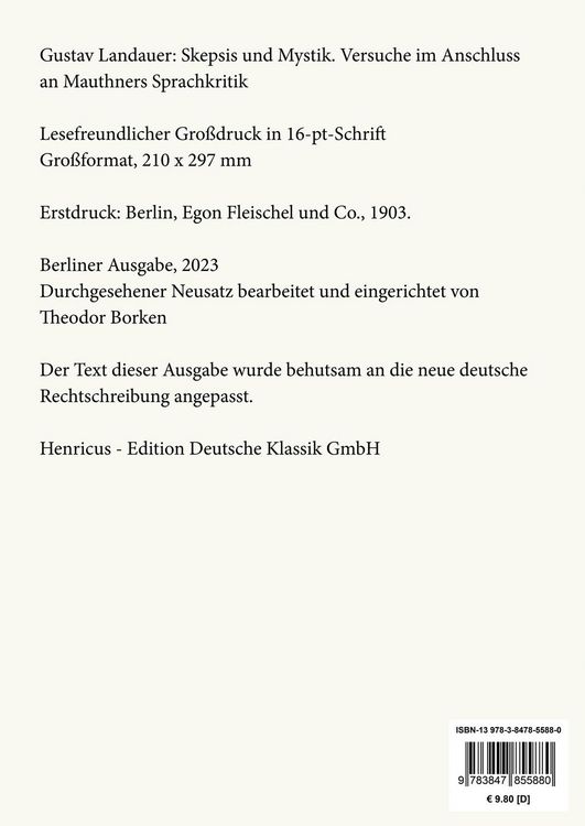 Produktbild: Skepsis und Mystik (Gro&szlig;druck)