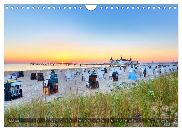 Produktbild: Sch&ouml;ne Ostsee - Impressionen &uuml;bers Jahr (Wandkalender 2026 DIN A4 quer), CALVENDO Monatskalender