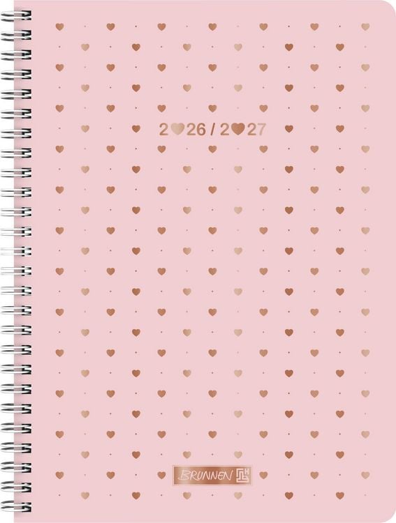 Produktbild: Sch&uuml;lerkalender Style 2026/2027 "Pretty Pink" | A5, Kunststoff