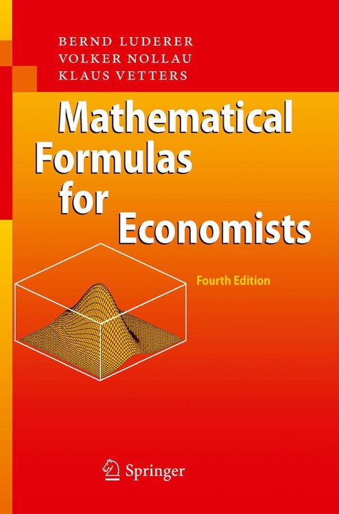 Produktbild: Mathematical Formulas for Economists