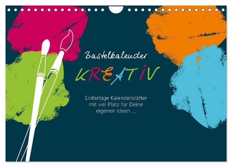 Produktbild: Bastelkalender KREATIV (Wandkalender 2026 DIN A4 quer), CALVENDO Monatskalender