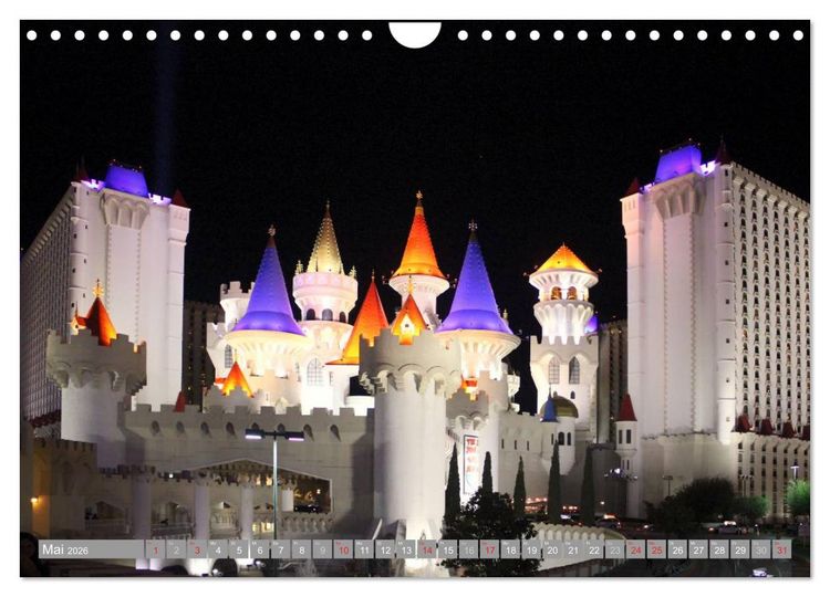Produktbild: Las Vegas - Nevada (Wandkalender 2026 DIN A4 quer), CALVENDO Monatskalender