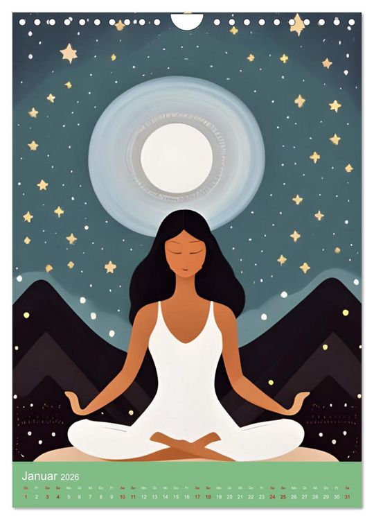 Produktbild: Meditation verbindet (Wandkalender 2026 DIN A4 hoch), CALVENDO Monatskalender