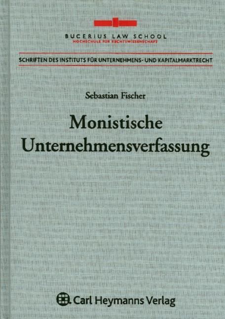 Produktbild: Monistische Unternehmensverfassung