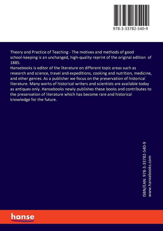 Produktbild: Theory and Practice of Teaching