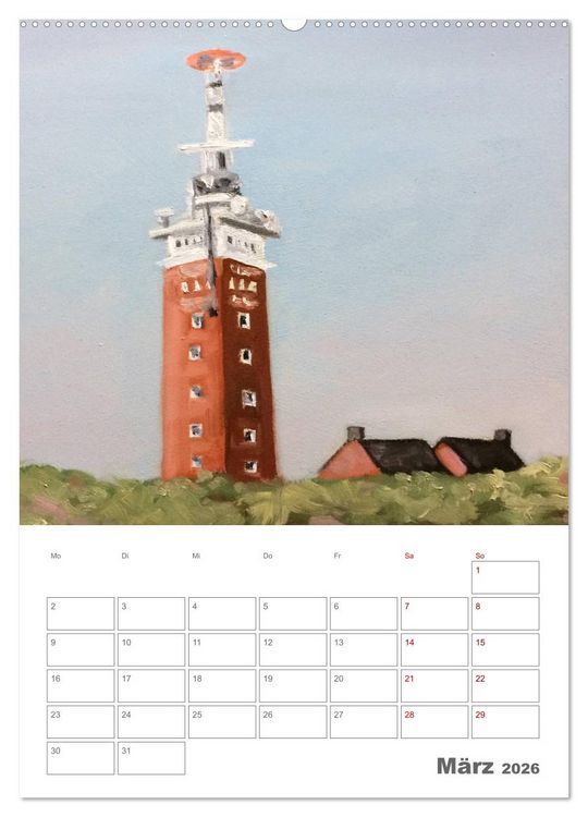 Produktbild: Malerisches Helgoland (hochwertiger Premium Wandkalender 2026 DIN A2 hoch), Kunstdruck in Hochglanz