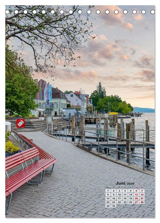Produktbild: Bodensee Impressionen (Tischkalender 2026 DIN A5 hoch), CALVENDO Monatskalender