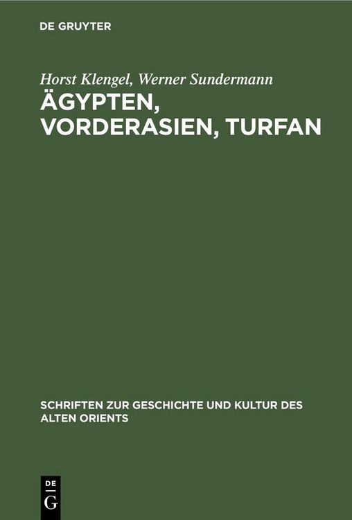 Produktbild: &Auml;gypten, Vorderasien, Turfan