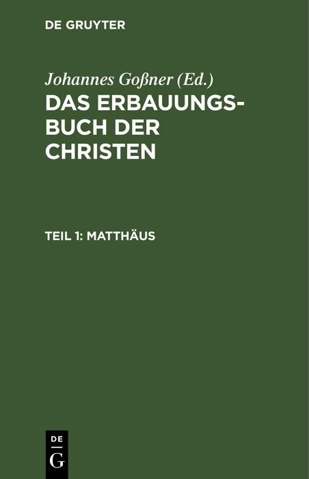 Produktbild: Matth&auml;us