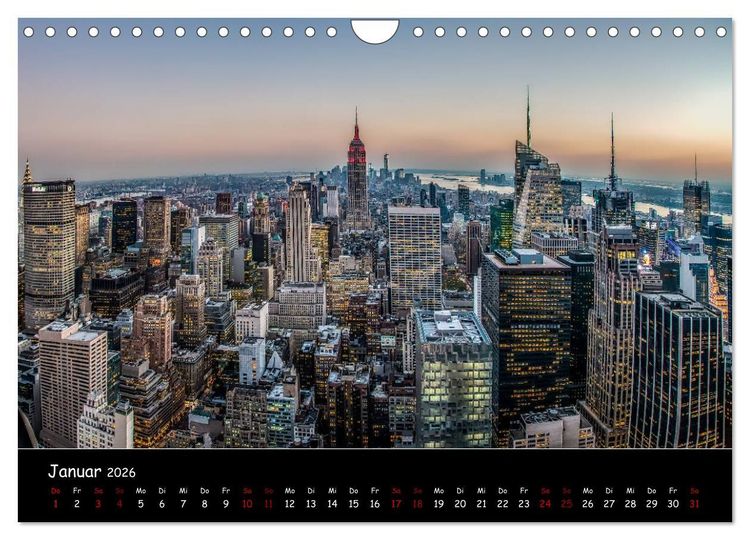 Produktbild: New York City - Impressionen (Wandkalender 2026 DIN A4 quer), CALVENDO Monatskalender