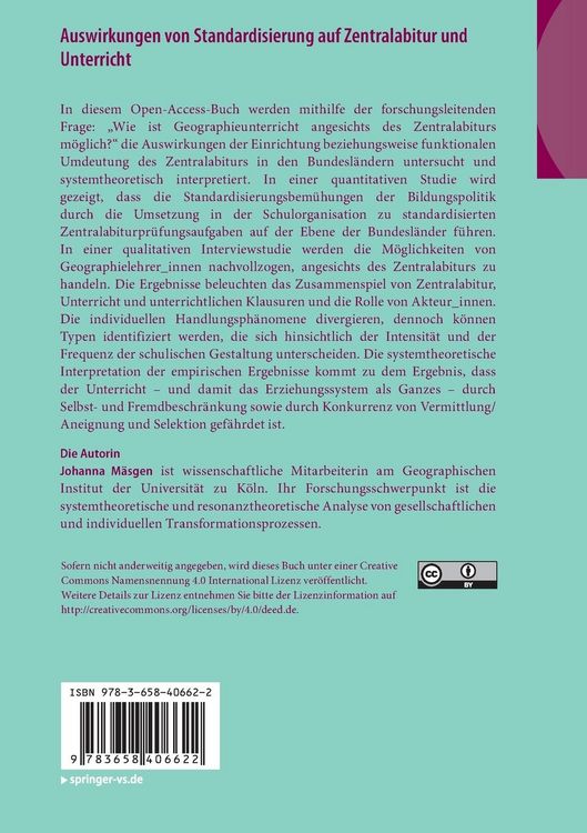 Produktbild: Auswirkungen von Standardisierung auf Zentralabitur und Unterricht