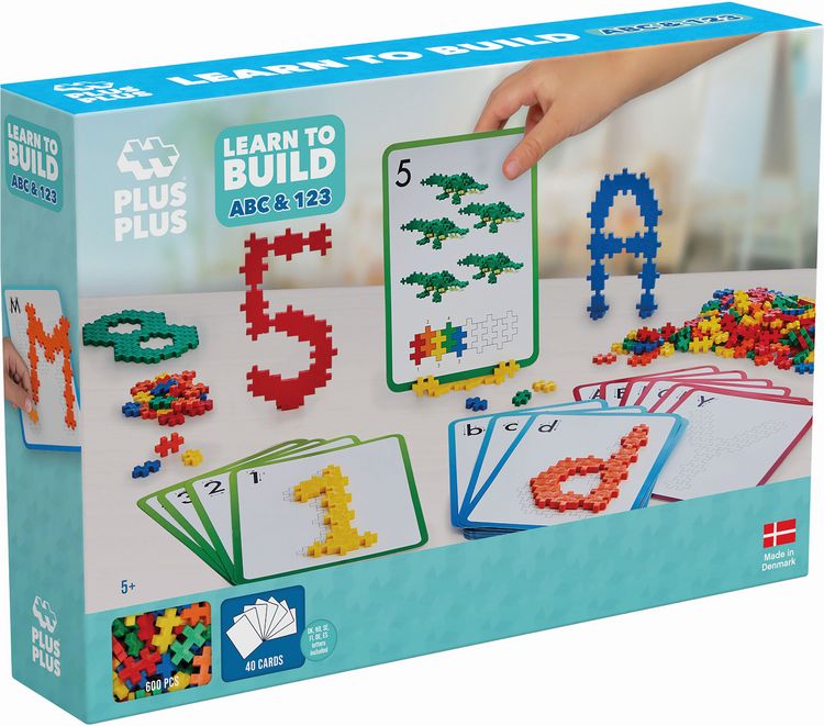 Produktbild: PLUS PLUS - 600 Kreativ Bausteine ABC & 123