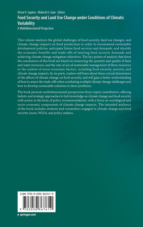 Produktbild: Food Security and Land Use Change under Conditions of Climatic Variability
