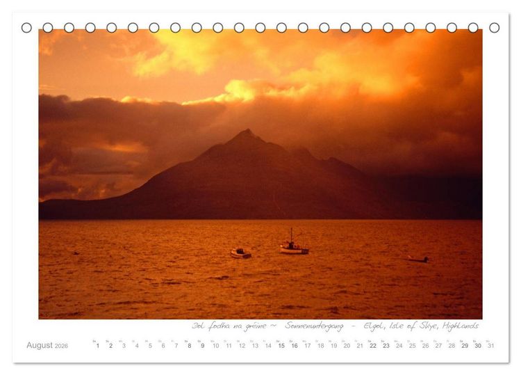 Produktbild: Sehnsucht Schottland (Tischkalender 2026 DIN A5 quer), CALVENDO Monatskalender