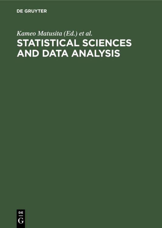 Produktbild: Statistical Sciences and Data Analysis