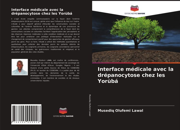 Produktbild: Interface m&eacute;dicale avec la dr&eacute;panocytose chez les Yor&ugrave;b&aacute;