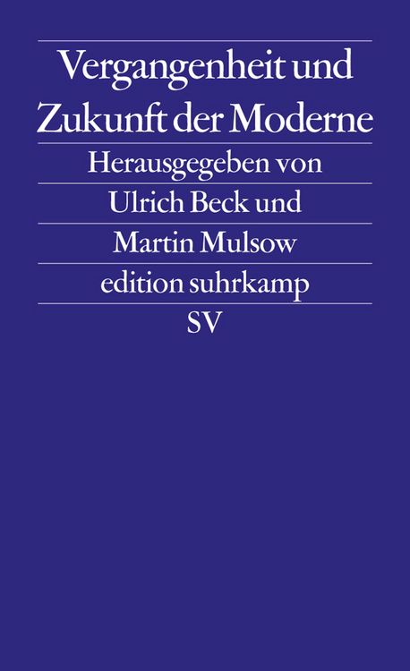 Produktbild: Vergangenheit und Zukunft der Moderne
