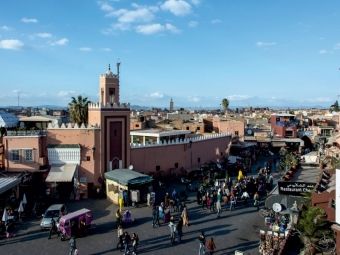Produktbild: CALVENDO Puzzle Djemaa el-Fna-Platz, Marrakesch | 1000 Teile Lege-Gr&ouml;&szlig;e 64x48cm Foto-Puzzle f&uuml;r gl&uuml;ckliche Stunden