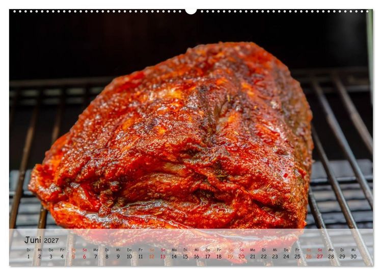 Produktbild: BBQ - Smoker F&uuml;r Fleisch und Gem&uuml;se (Wandkalender 2027 DIN A2 quer), CALVENDO Monatskalender
