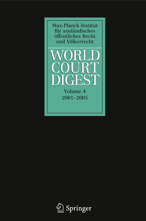Produktbild: World Court Digest 2001 - 2005