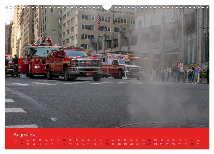 Produktbild: Feuerwehr New York - Heart of the City (Wandkalender 2026 DIN A3 quer), CALVENDO Monatskalender