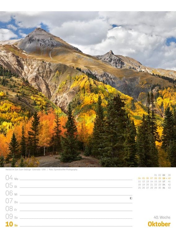Produktbild: Planet Erde Wochenplaner Kalender 2027 | Landschaften der Welt