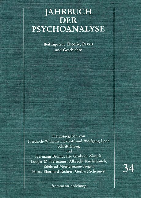 Produktbild: Jahrbuch der Psychoanalyse / Band 34