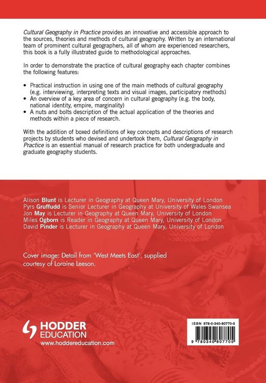 Produktbild: CULTURAL GEOGRAPHY IN PRACTICE