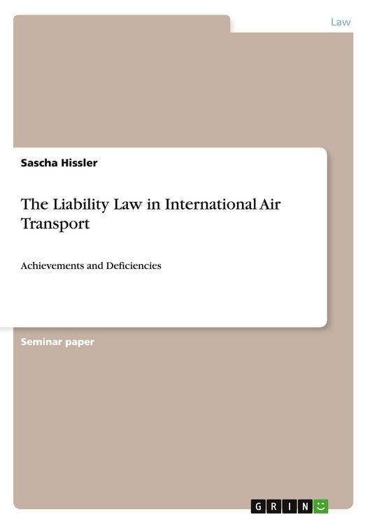 Produktbild: The Liability Law in International Air Transport