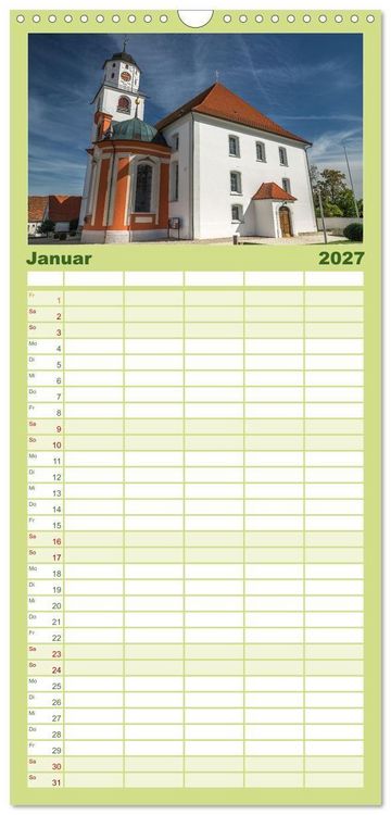 Produktbild: Familienplaner 2027 - Sch&ouml;nes Me&szlig;kirch mit 5 Spalten (Wandkalender, 21 x 45 cm) CALVENDO