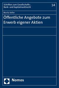 Produktbild: &Ouml;ffentliche Angebote zum Erwerb eigener Aktien
