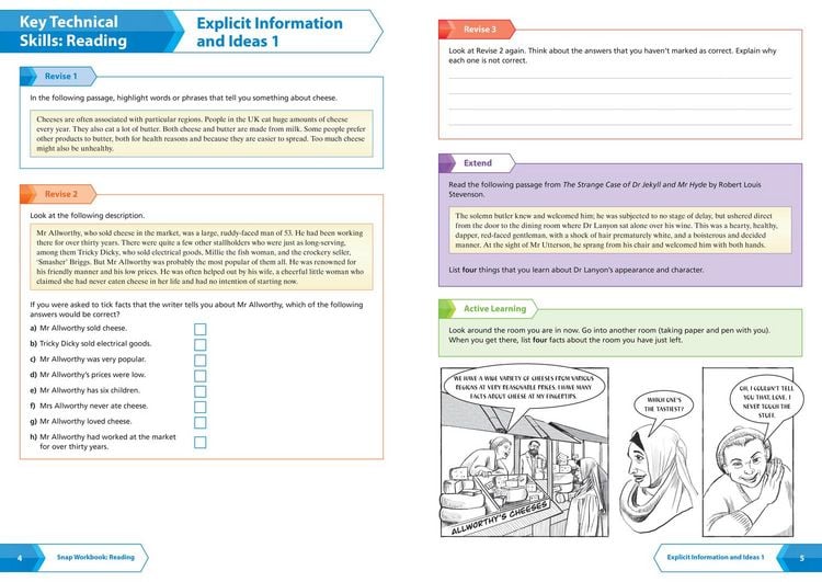 Produktbild: AQA GCSE 9-1 English Language Reading (Papers 1 & 2) Workbook