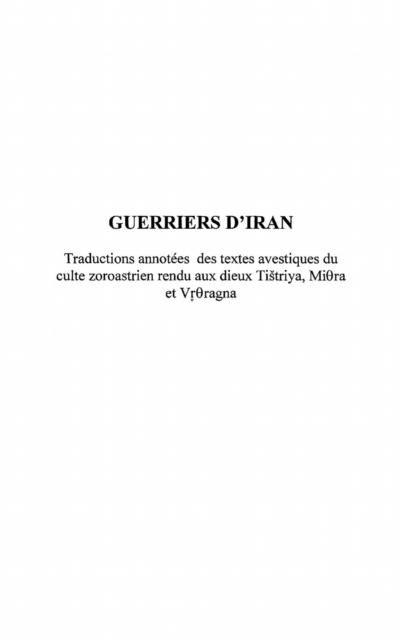 Produktbild: Guerriers d'iran