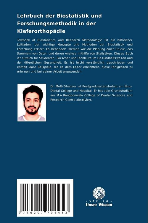 Produktbild: Lehrbuch der Biostatistik und Forschungsmethodik in der Kieferorthop&auml;die